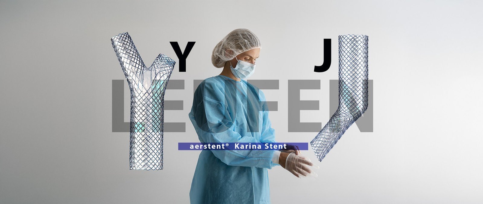 Leufen aerstent® Y karina ve J karina stentleri — nitinol örgü hava yolu stenti ailesi